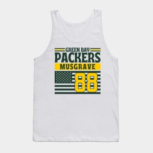 Green Bay Packers Musgrave 88 American Flag Football Tank Top